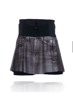 OTSO Women’s Running Skirt – Black Jeans Print